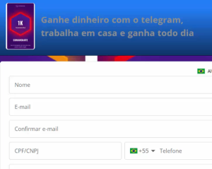 Curso de como ter uma renda mensal no telegram